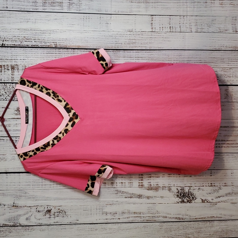 Pink and Leopard Top